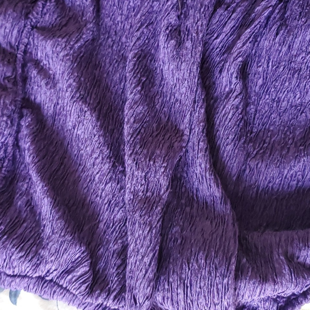 CURATED BY RUA'H KIBRIYA: Purple Ruched Chlorine-Resistant Swimsuit - Picture 2 of 5